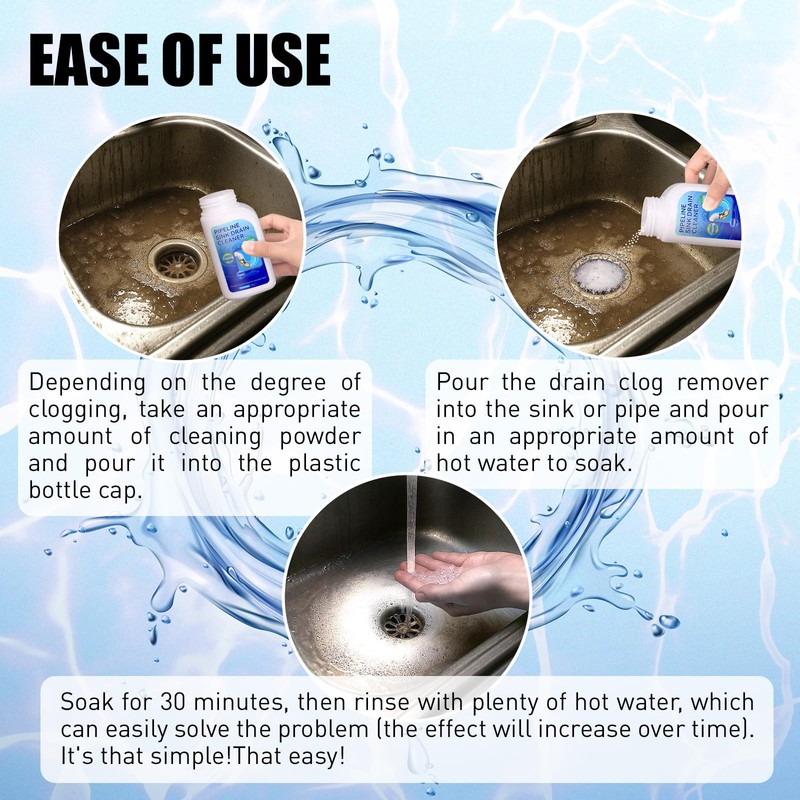 Pipeline Dredging Agent Sink Drain Cleaner - Powerful Quick Cleaning