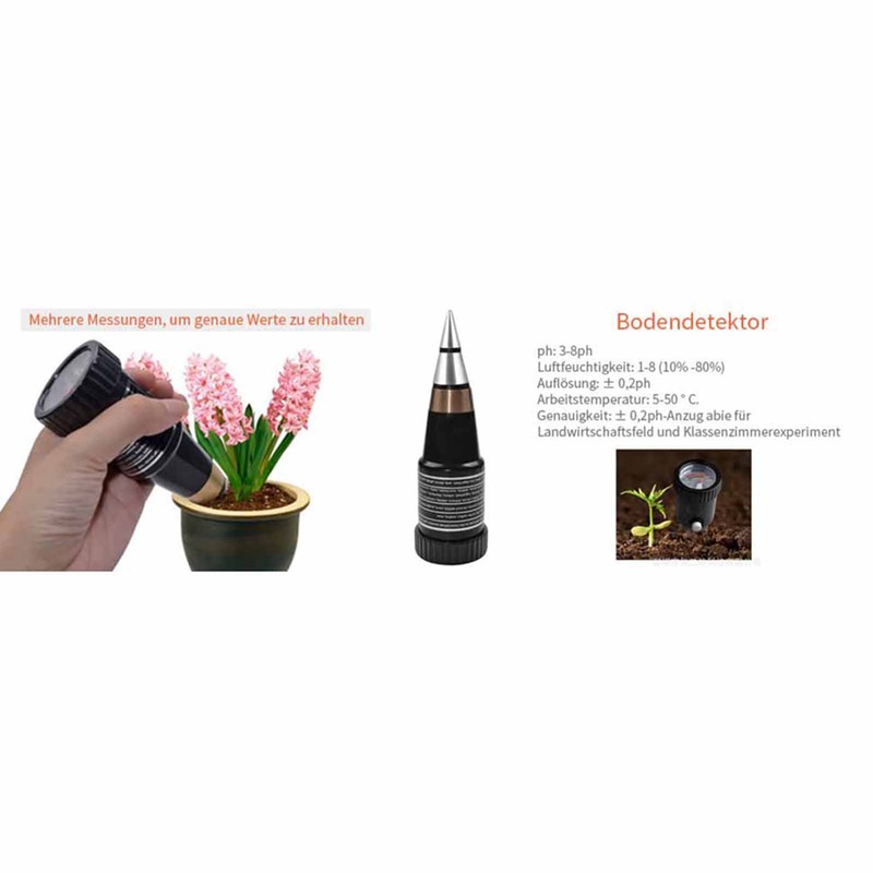 2 in 1 Humidity Monitor Detector PH Soil Meter Moist