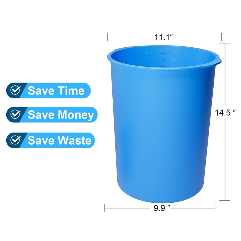 5 Gallon Bucket Liner Reusable Rubber Bucket Saver Liner for