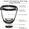 Adjustable Full Coverage Face Shield - 1pc Transparent Plastic Protective
