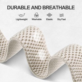 ANNEFIT Elastic Nylon Watch Straps 16 mm 17 mm 18 mm 19 mm 20 mm 22 mm 24 mm, Quick Release Bracelet Adjustable for Men Women, 22 mm, Nylon, No gemstone