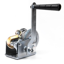 PROFLine 800lbs Hand Winch Steel Cable Boat Trailer Winch Two-way Ratchet Gear Manual Winch Crane Weight Dock Leveling Winch with 8m Steel Wire for ATV Truck Towing