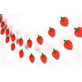 Strawberry Garland - Birthday Decorations,Party Decorations,Party décor,Creative Decoration