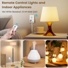SURAIELEC Remote Control Outlet, Wireless Light Switch - Keychain Remote,