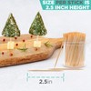 Invero® 600 x Pack of Party Bamboo Wooden Cocktail Sticks