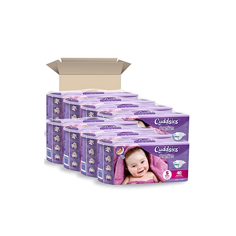 COOSHKINS Cuddsies Premium Baby Diapers Ultra Soft Bulk Buy (Small