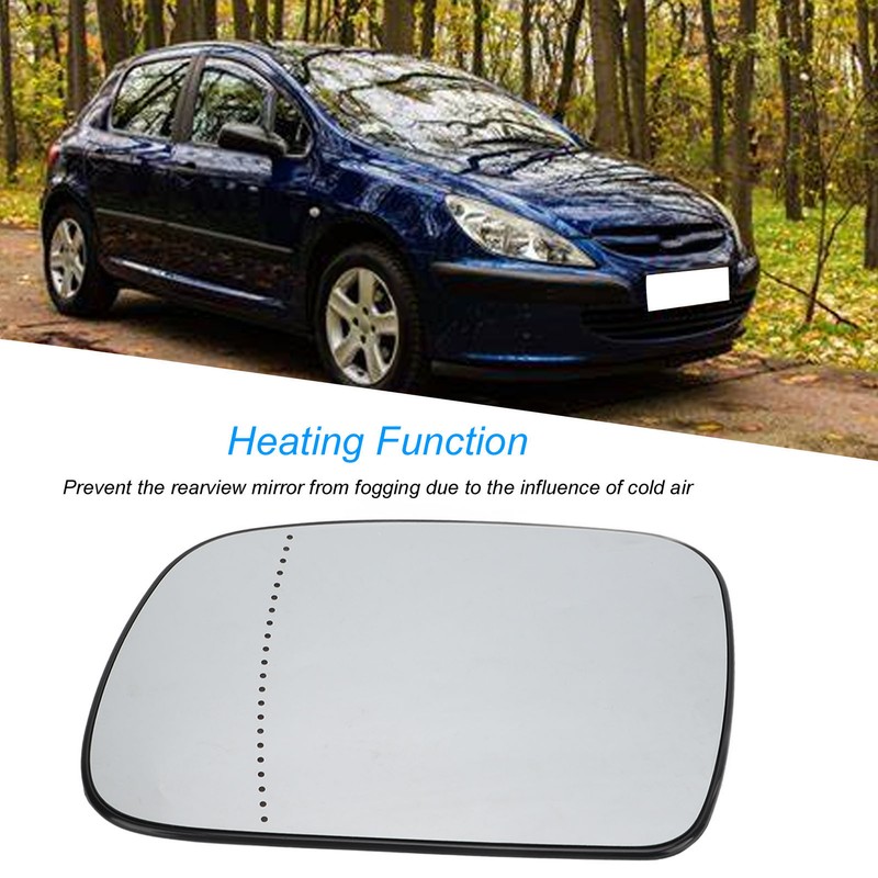 Heated Door Mirror Glass Convex Antifog 12V Clear View Replacement