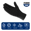 CUQOO Diamond Black Thermal Gloves – Soft, Windproof, Durable Winter