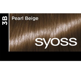 Syoss Hair Color Cream, Hair Dye, Fragrance-Free, Additive-Free, 3B Pearl Beige, 1 Piece