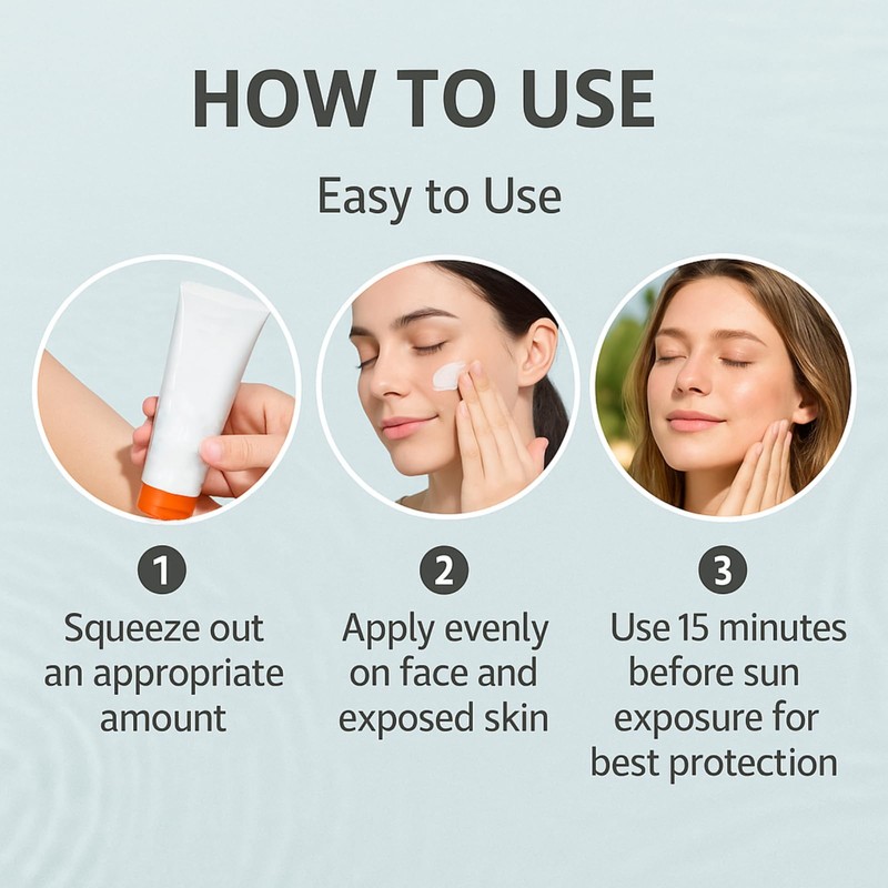 SPF 90 Sunscreen - High Protection Face Sun Cream with