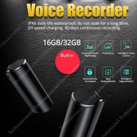 Unbranded/Generic 16GB 32GB Spy Magnetic Recording Device Voice Activated Mini Audio Recorder MP3 - 16GB