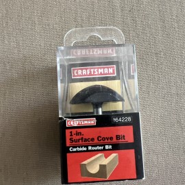 Craftsman 1 In Surface Cove Bit Carbid Router Bit 9/64228 New