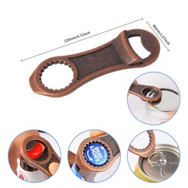 XHIPY Mason Jar Opener, Canning Jar Opener for Sealed Lids, Canning Jar Opener, Beer Bottle Opener, Soda Can Opener, Multi-Function Bottle Opener, Mason Jar Opener for Canning Lids(Red copper)