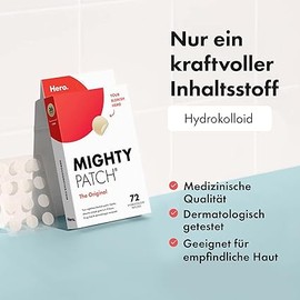 Mighty Patch Original Hero Cosmetics Pimple Patches Small Hydrocolloid Patches Acne Treatment Pack of 72