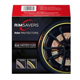 RimSavers (Yellow) Wheel Rim Protectors Guard Alloy Wheel from Curb Rash – Set of 4 Rim Protectors Easy to Install