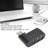 Jectse USB Splitter, 3 Port USB 2.0 Hub 180° Rotatable