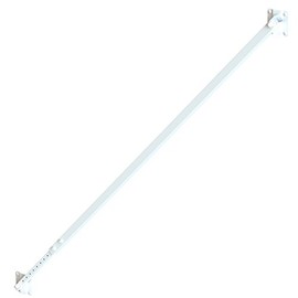 Nationwide Industries Adjustable Gate Brace For Vinyl and Wood - Aluminum, Powder-coated White