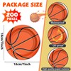 OBUSATT 200Pcs Basketball Party Decorations Basketball Plates 7inch Disposable Basketball