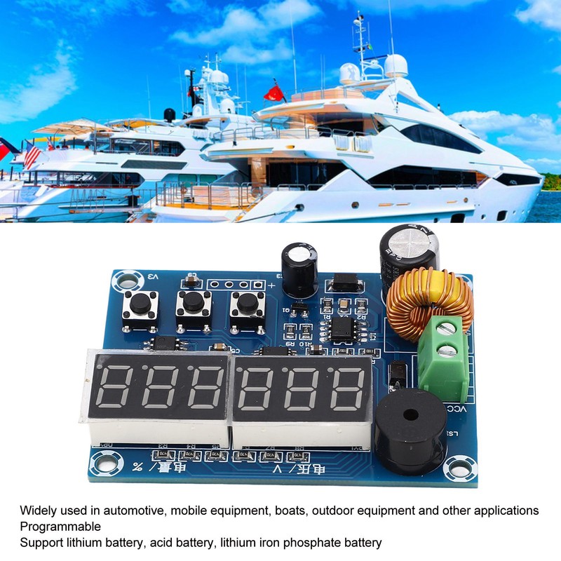Power Display Module Programmable Voltage Remaining Percentage Display Module DC7‑80V