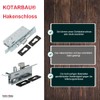 KOTARBAU® Hook Lock Sliding Gates Mortise Lock H-50 Sliding Door