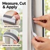 Self-Adhesive Brush Weather Stripping for Doors & Windows – Gray