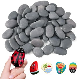 YJSDDNTY 40 pcs Steine zum Bemalen,1-3cm Mini Malsteine Kies Dekosteine Naturstein Gemalter Kieselsteine, gemalter Kieselsteine Glatte Kieselsteine zum Bemalen Strand Kiesel Steine für Bunte Malerei