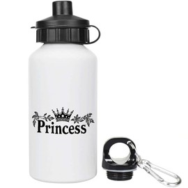 Azeeda 400ml 'Princess with Crown' Kids Reusable Water/Drinks Bottle (WT00079919)