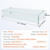 Happybuy Glass Wind Guard for Rectangular Fire Pit Table 31