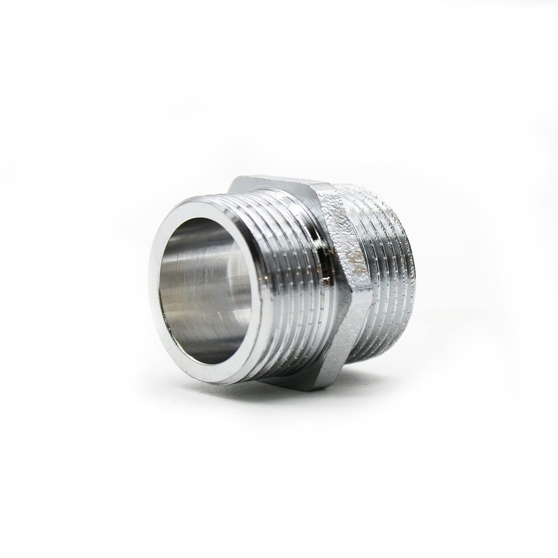 DOJA Barcelona | Double Nipple Chrome-Plated | Connector Male Thread
