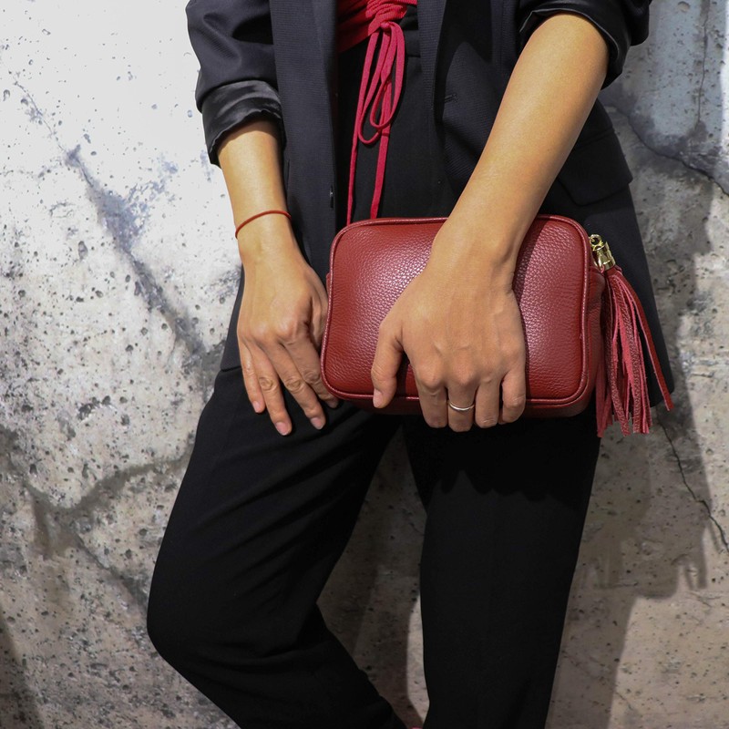 SH Leder Chiara G209 Real Leather Shoulder Bag Medium Small