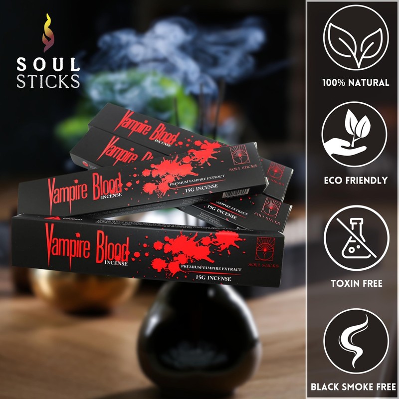 SOUL STICKS Vampire Blood Fragrance Incense Sticks (6 Pack Each