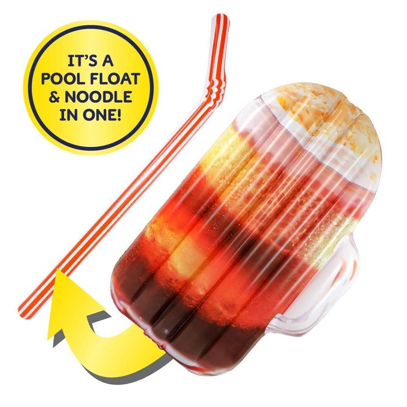 Root Beer Float and Noodle - Pool Float Tube, Inflatable