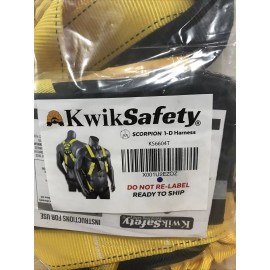 KwikSafety Kwik Safety Scorpion 1-D Harness Model: KS6604T Roofing Climbing Painting