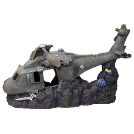 Blue Ribbon Pet Products ABLEE897 Sunken Helicopter Ornaments for Aquarium, 12-Inch