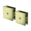 Bathlink Brushed Gold Glass Clamp for Bathroom, 2PCS Shower Glass