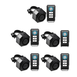 GREENCYCLE Electric Bike Alarm with Remote Controller,Car Vibration Alarm USB,IP65 Waterproof Outdoor Cycle Security Alert,Safety Alarms for Vehicle Trailers and Motorcycles,5PK