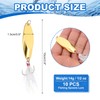 PATIKIL Fishing Spoons, 10 Pcs 1/2 oz Fishing Lures Casting