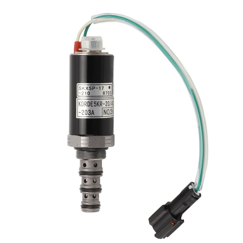 Alloy Steel Excavator Hydraulic Pump Solenoid Valve KDRDE5KR‑20/40C13‑203A for KOBELCO