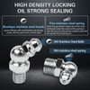 60Pcs Grease Fittings Kit, 1/4 & 1/8 Inch BSP Grease
