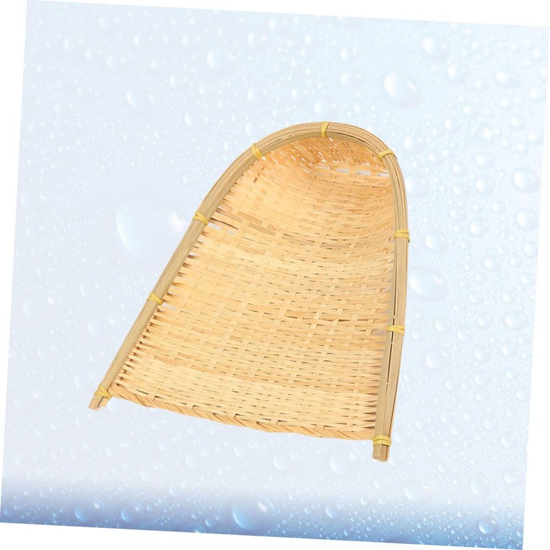Healeved DIY Rattan Tray Woven Basket Bamboo Weaving Child Wooden