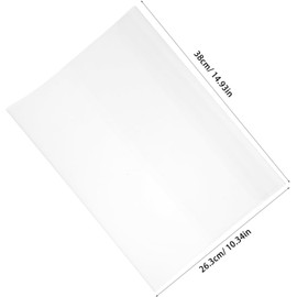 10 Piezas Cubierta Protectora de Libro Transparente Fundas de Reutilizables para Libros y Revistas Resistentes al Agua para Uso Escolar Oficina