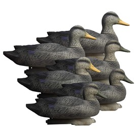 Higdon Outdoors Battleship Black Duck Decoys, Foam-Filled