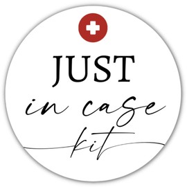 Just in Case Stickers, Hangover Kit Labels for Wedding Favors, Hotel Welcome Bag Items Label, Bachelorette Party Favor Stickers