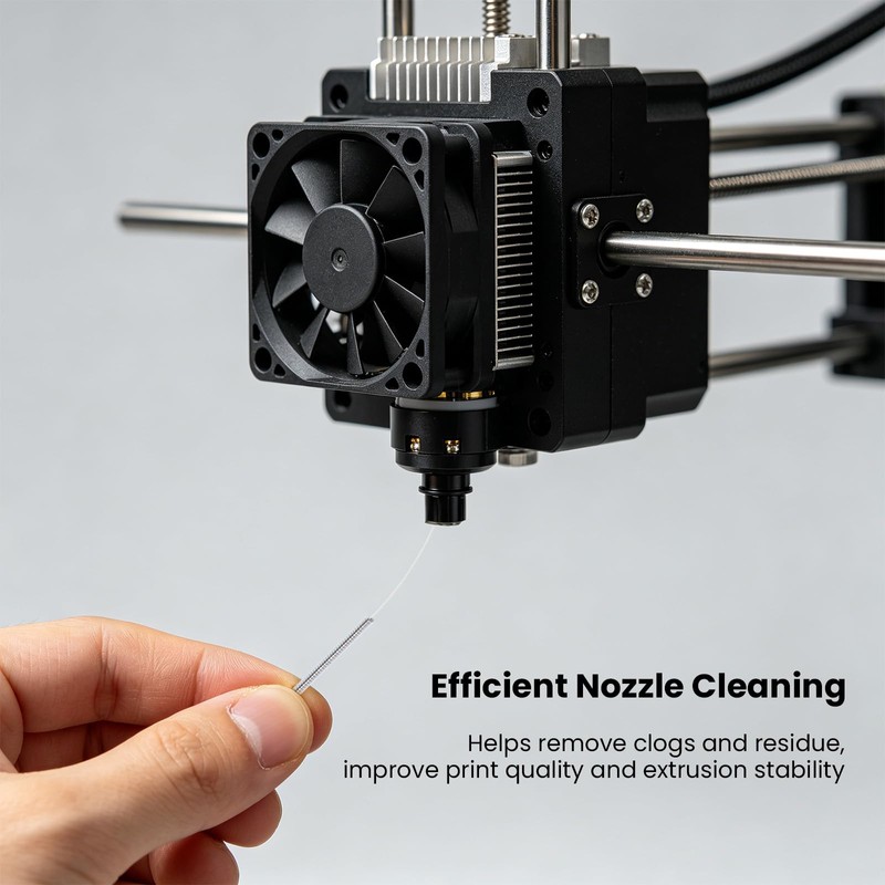 100PCS 3D Printer Nozzle Cleaning Kit, Stainless Steel Nozzle Cleaning
