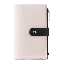 YJ-NEFELI Women Wallets Purse RFID Credit Card Wallet Leather Trifold Credit Card Holder for Women Ladies Coin Purse Medium Size with Pen Holder