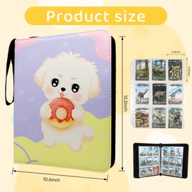 Mckaler Card Binder for Collection - Stylish and Durable Trading Card Holder for Game, Sports, MTG and Other TCG Cards (Cute Puppy 9-Pocket)