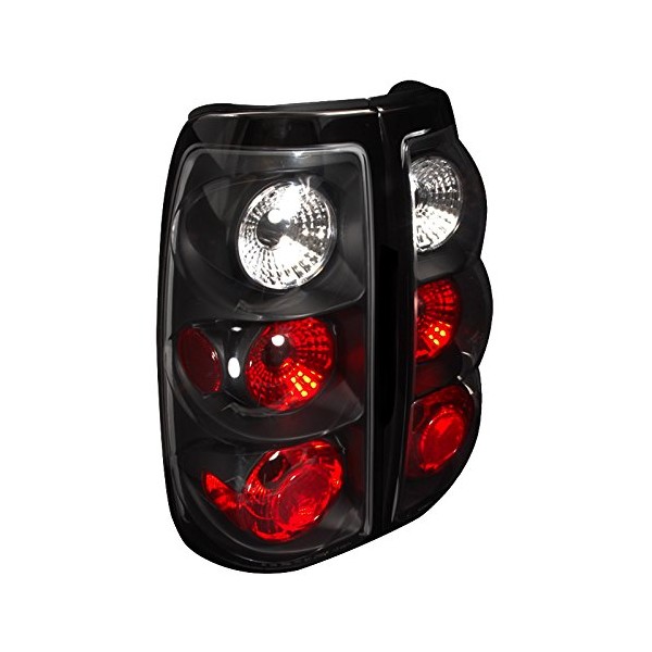 Spec-D Tuning Black Housing Clear Lens Tail Lights Compatible with