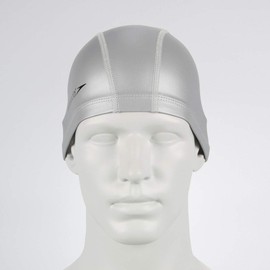 Speedo Unisex Ultra Pace Swimming Cap | 3 Panel Design , Silver, One Size