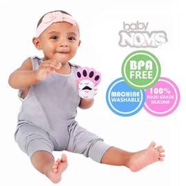 BabyNoms ® Teething Mitten | Pink Unicorn Teething Paw