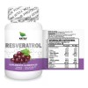 Resveratrol 100 Cápsulas, Extracto Puro, Reforzado con Semilla de Uva